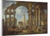 A Capriccio of Roman Ruins with the Pantheon, c.1755 by Giovanni Paolo Pannini or Panini