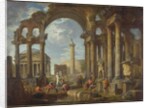 A Capriccio of Roman Ruins with the Pantheon, c.1755 by Giovanni Paolo Pannini or Panini