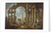 A Capriccio of Roman Ruins with the Pantheon, c.1755 by Giovanni Paolo Pannini or Panini