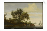 The Ferry Boat, 1650 by Salomon van Ruisdael or Ruysdael