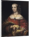 Portrait of a Lady with a Lap Dog, c.1665 by Rembrandt Harmensz. van Rijn
