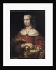 Portrait of a Lady with a Lap Dog, c.1665 by Rembrandt Harmensz. van Rijn