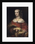 Portrait of a Lady with a Lap Dog, c.1665 by Rembrandt Harmensz. van Rijn