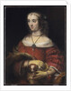 Portrait of a Lady with a Lap Dog, c.1665 by Rembrandt Harmensz. van Rijn
