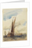 Dutch Fishing Vessels near the French Coast, 1825 by Richard Parkes Bonington