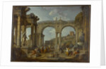 A Capriccio of Roman Ruins with the Arch of Constantine, c.1755 by Giovanni Paolo Pannini or Panini