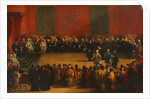 Grand Master Pinto and Council Receiving the Counts of Montegnacco and di Florio, c.1890 by E. Berghinz