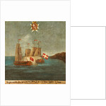 Naval Battle, 1582, Gozo by Maltese School
