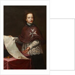 A Chaplain of the Order with a Map by English School