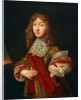 Portrait of a young knight holding insignia, c.1700 by Sebastien (school of) Bourdon