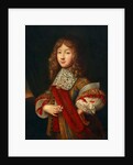 Portrait of a young knight holding insignia, c.1700 by Sebastien (school of) Bourdon