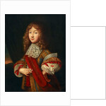 Portrait of a young knight holding insignia, c.1700 by Sebastien (school of) Bourdon