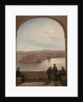 A Moonlit View of Fort St Angelo, Valletta, 1887 by Giancinto Gianni