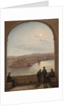A Moonlit View of Fort St Angelo, Valletta, 1887 by Giancinto Gianni
