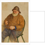 Fisherman Mending Nets by Frederick James McNamara Evans