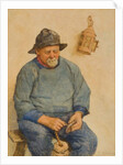 Fisherman with Corks by Frederick James McNamara Evans