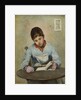 Girl Sitting Reading by Frederick James McNamara Evans