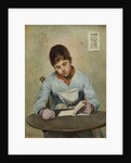 Girl Sitting Reading by Frederick James McNamara Evans