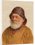 Old Fisherman by Frederick James McNamara Evans