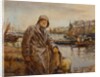 Fisherman on Newlyn Harbour Wall, 1920 by Henry Meynell Rheam