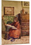 Girl Sitting Reading by John Guttridge Sykes