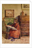 Girl Sitting Reading by John Guttridge Sykes