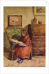 Girl Sitting Reading by John Guttridge Sykes