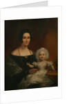 Mrs John Batten and Child by Richard Thomas Pentreath