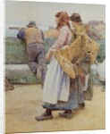 In a Cornish Fishing Village: Departure of the Fleet for the North by Walter Langley