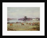 The South Cheshire Hunt in Combermere Park, 1904 by Godfrey Douglas Giles