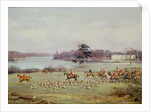 The South Cheshire Hunt in Combermere Park, 1904 by Godfrey Douglas Giles
