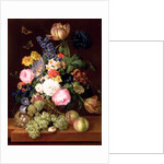 Flowers and fruit with a bird's nest on a Ledge, 1821 by Franz Xavier Petter