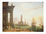 A Mediterranean Port Scene, 1752 by Charles Francois Lacroix de Marseille