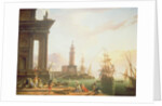 A Mediterranean Port Scene, 1752 by Charles Francois Lacroix de Marseille