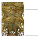 The Vaults of the Rayonnant Chapel of theAbbey with Renaissance paintings , 13th-16th century by Francesco Primaticcio