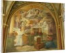 The West Wall of the Rayonnant chapel of the Abbey with The Annunciation, 16th-19th century by Francesco Primaticcio