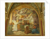 The West Wall of the Rayonnant chapel of the Abbey with The Annunciation, 16th-19th century by Francesco Primaticcio