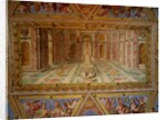 The ceiling of the Constantine Room: the Fall of the idols and the triumph of Christianity, 1582 by Tommaso Laureti
