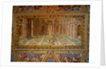 The ceiling of the Constantine Room: the Fall of the idols and the triumph of Christianity, 1582 by Tommaso Laureti