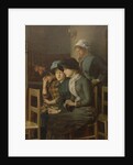 Young girls at church by Marie Mrs Dujardin-Beaumetz Petiet