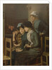 Young girls at church by Marie Mrs Dujardin-Beaumetz Petiet