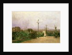 Paris seen from the heights of Montmartre by Jean d' Alheim