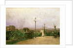 Paris seen from the heights of Montmartre by Jean d' Alheim