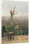 Paris seen from the heights of Montmartre by Jean d' Alheim