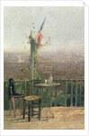 Paris seen from the heights of Montmartre by Jean d' Alheim