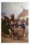 The Pardon in Brittany by Theophile Louis Deyrolle