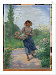 Picking flowers, 1897 by Albert Lambert