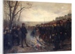 General Lapasset burning his flags, 26th October 1870, 1882 by Etienne Dujardin-Beaumetz