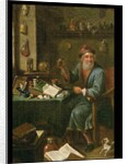 The Alchemist's study by David the Elder Teniers