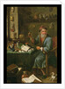 The Alchemist's study by David the Elder Teniers